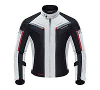 Zyxformis Mens Motorcycle Jacket, Water-Resistant Windproof Motorbike Riding Jackets with Armoured Shoulder & Elbow Protectors for Summer Winter