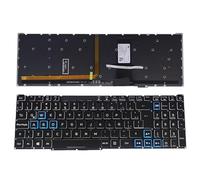 ZYXMGDP Replacement parts LA Latin Spanish RGB Backlight Keyboard For Acer for Nitro 5 AN515-54 AN515-43-44 AN517-51 52 AN715 Notebook, Backlit PK132K11A03(Latin RGB backlit)
