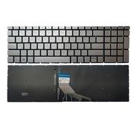 ZYXMGDP Replacement parts Russian/German Laptop keyboard For HP for Pavilion 15-CN 15-CR 15-CW 15-DR 15-EC 15-CX 15-DK 15t-DA 17-BY 17-CA 17A-CA 17Z-by(Silver With backlit)