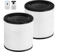 Zyxor B-D02L Filt-er Compatible with Mooka and fit for Koios B-D02L, also Compatible with Vewior B-D02U, 3-in-1 Fil-ter and Carbon Fil-ter, 2 Pack