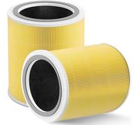 Zyxor Core 400s Filt-er Replacement Compatible With Levoit Core 400s, Core400s-Rf, Filt-er and Activated Carbon, LRF-C401S-WUS, 2 Pack (2 Pack Pet Allergy Filt-er(Yellow))
