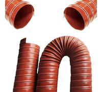 ZYXQQJ 1" 3" 4" 5" 6" Silicone Flexible Air Ducting Hose, High Temperature Flexible Vent Pipe, Hot Cold Car Engine Intake Braking(220mm,4m(13ft))