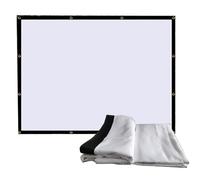 ZYXQQJ 150 Inch Projector Screen 16:9 Large Movie Projection Screen Folding Home Theater Portable Indoor Outdoor HD Projection Screen(4:3,150inch)