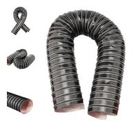 ZYXQQJ 2" 3" 4" 5" 6" Automotive Air Duct Hose Length 1-10 M(3.3ft-32.8ft) Silicone Flexible Brake Cooling Hot Cold Car Engine Intake Braking Black(5m/16.4ft,89mm-3 1/2in)