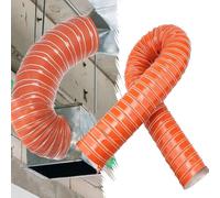 ZYXQQJ 2in 3in 4in 5in 6in Dryer Vent Hose Silicone Flexible Air Duct Hose Heat-resistant Exhaust Hose For Dryers Printing Presses Blowers(45mm,8m(26.2ft))