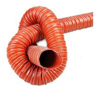 ZYXQQJ 3" 4" 4-1/2" Flexible Duct Hose Heat Resistant Automotive Silicone Flexible Brake Cooling Air Duct Induction Intake Pipe Hose(76mm-3in,4m/13.12ft)