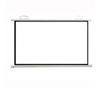 ZYXQQJ 30" 40" 50" 60" 70" Projector Screen HD Home Theater Projector Movie Screen Manual Pull Down Projection Screen, Public Display Screen(4:3,72inch)