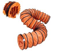 ZYXQQJ 6 8 10 12 14 15 18 20 22 24 Inch PVC Flexible Duct Hosing, HVAC Duct Hosing Flame Retardant 3.3 6.6 9.8 16 32ft Ventilation Exhaust Hose(5m(16.4ft),150mm-6")