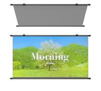 ZYXQQJ 60" Portable Projection Screen Manual Pull Down Outdoor Movie Screen 4:3/16:9 Projector Screen For Home Office Education Video Game(60inch,16:9)