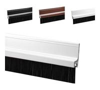 ZYXQQJ Door Draft Stopper With Brush, Weather Stripping Door Seal Adhesive Door Brush Sweep For Exterior/Interior Doors, Soundproof, Dustproof(White,2x100cm/0.8x39in)