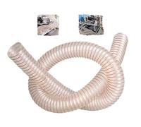 ZYXQQJ PU Dust Collection Hose, Vacuum Hose, Puncture-Resistant Flexible Clear Pipe for Table Saw Band Saw Planer Jointer Woodworking(1m/3.28ft,32mm-1.26in)