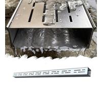 ZYXQQJ Slim Line Channel Drain Kit 1 2/5" 2" 4" 6" 8" Wide Deck/Yard/Garage/Driveway Channel Drainage Trench Drain System, Floor Trough Guttering(10x3x100cm/4x1.2x39in)