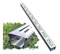 ZYXQQJ Stainless Steel Trench Drain Kit, Mini Channel Drain Grate, Deck/Yard/Garage/Driveway Drainage Channel System 3.5 5 7 10 15 20cm Wide(20x5x100cm/7.9x2x39in)