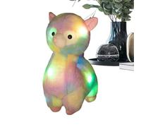 Zyxthravn Light Up Alpaca,Cute Alpaca Comfort Plush Toy - LED Glowing Stuffed Animals - for Kids Boys Girls Travel Home Playroom Daycare Bedtime Nighttime Naptime Sleep Birthday Christmas Travel