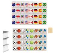 Zyxthravn Mahjong Tiles,Portable Parent-child Interactive Toy - Football Pattern Games Blocks Tiles,for Men Women Youth Teens Daughter Family Friends School Holidays Casual Gatherings Party