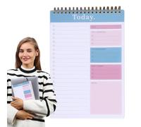 Zyxthravn Pad - 52 Sheets To Do Notebook Daily List - Things to Do Memo Writing Pad, Checklist Notebook Organizer, Portable Daily Reminder for Holiday Shopping