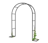 ZYXWLC Garden Rose Arch, Wide 120cm 140cm 180cm 200cm 240cm Pergola Arbor with Metal Frame, Decoration Trellis Stand Archway for Rose Vines Climbing Plant (Size : W200XH230CM)
