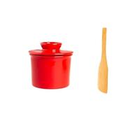 ZYYANSHOP Butter Dish Round Butter Box Ceramic Storage Jar Cheese Cup Knife Kitchenware