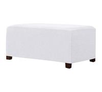 ZYYH Ottoman Covers Slipcover Rectangle Stretch Storage Footrest Stool Covers Small Medium Extra Large Sofa Footrest Stool Protectors Covers Spandex Plaid Pattern Black/Grey/Brown