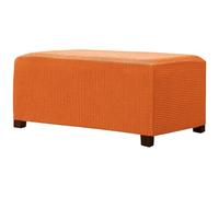 ZYYH Ottoman Covers Slipcover Rectangle Stretch Storage Footrest Stool Covers Small Medium Extra Large Sofa Footrest Stool Protectors Covers Spandex Plaid Pattern Black/Grey/Brown