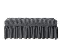 ZYYH Ottomans Cover Slipcovers Stretch Dustproof Footstool Rectangle Stool Covers Chair Slipcover Washable Ottomans Stool Protector Cover Decoration for Home (Color : E)