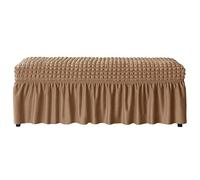 ZYYH Ottomans Cover Slipcovers Stretch Dustproof Footstool Rectangle Stool Covers Chair Slipcover Washable Ottomans Stool Protector Cover Decoration for Home (Color : A)