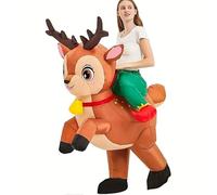zyyhs Inflatable Cow Dinosaur Deer Costume Inflatable Costume Diverse Role Playing Party Halloween Parade Carnival Set jumpsuit (L（150-190CM）, J)
