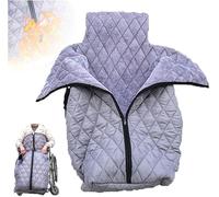 zyyhs Wheelchair Blanket,Wheelchair Cosy Cover With Fleece Lining Waterproof Outer Layer Universal Fit For Manual And Powered Wheelchairs Legs Warm And Dry Any Weather (light gray)