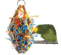 ZYYRSS Bird Foraging Shredding Nest Chew Hanging Toy for African Grey Cockatoos Conure Parakeet Quaker Cockatiel Cage Accessories