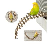 ZYYRSS Bird Ladder Bridge, Wooden Pet Hamster Climbing & Swing Toys, Cage Accessories Suitable for Bird Parrot Rat Squirrel Sugar Gliders