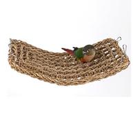 ZYYRSS Bird Seagrass Mat, 40 x 19CM Parrot Grass Woven Hammock Parakeet Cuttlebone Chew Toys Accessories Cockatiel Climbing Rope Ladder for Lovebird Conure Budgie,Cockatoo Supplies