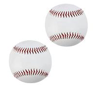 ZYYRSS Practice Baseballs, Blank Baseball, Standard 9” Adult Youth Leather Covered Soft Balls for Team Game Competition Pitching Catching Training, 2 Pack