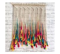 ZYYWX Macrame Wall Hanging Tapestry, Handwoven Cotton Wall Art, 90x90cm, Living Room, Bedroom, Dining Room Decor