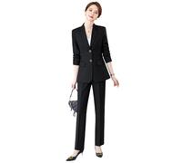 ZYYZDM Pants Suit for Women Formal Set Two Pieces Included Blazer and Trousers Office Lady Workwear