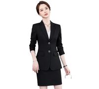 ZYYZDM Pants Suit for Women Formal Set Two Pieces Included Blazer and Trousers Office Lady Workwear