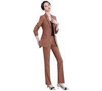ZYYZDM Pants Suit for Women Formal Set Two Pieces Included Blazer and Trousers Office Lady Workwear