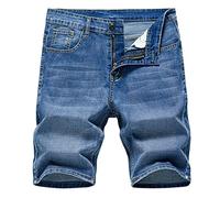 ZYYZDM Summer New Men's Denim Classic Black Blue Thin Section Fashion Slim Business Casual Jeans Shorts Male