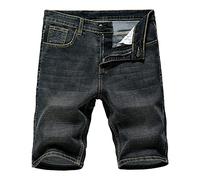 ZYYZDM Summer New Men's Denim Classic Black Blue Thin Section Fashion Slim Business Casual Jeans Shorts Male