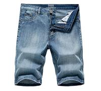 ZYYZDM Summer New Men's Denim Classic Black Blue Thin Section Fashion Slim Business Casual Jeans Shorts Male