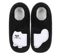 ZYZX Cat Slipper Socks for Women with Grippers Non Slip Winter Cute Thermal Knit Slippers Cosy Soft Fun Fuzzy Fluffy House Socks Christmas Socks Funny Gifts Ideas