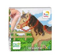 ZYZYZK PX44016 Pixel Picture for Crafts, 12 x 12 cm, Horse in the Meadow, Colourful, One Size