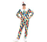 ZZ DISFRAZZES | Mens Multicolor Harlequin Costume (XL)