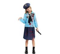ZZ DISFRAZZES | Zombie Police Costume with Cap for Girls (10-12 Years)