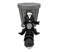 ZZ LIFE Articulating Skunk Fidget Animal with Trash Can - 3D Printed Articulated Joints ADHD, Autism, Relief Anxiety - Animal Lovers