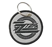 ZZ Top Circle Logo Keyring (One Size) (Light Grey/Black)