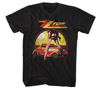 ZZ Top Legs Album Cover Mens Black Short Sleeve T Shirt Classic Rock Vintage Style Graphic Tees, Black, Large