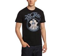 ZZ Top Men's Outlaw Vintage Short Sleeve T-Shirt, Black, Large