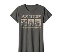 ZZ Top Tres Hombres T-Shirt, Women, Asphalt Grey, Small