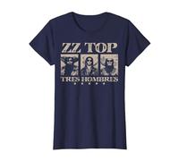 ZZ Top Tres Hombres T-Shirt, Women, Navy Blue, XX-Large