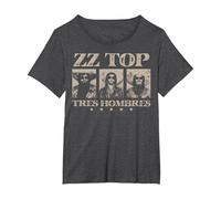 ZZ Top Tres Hombres T-Shirt, Women's Plus, Dark Heather Grey, 4X
